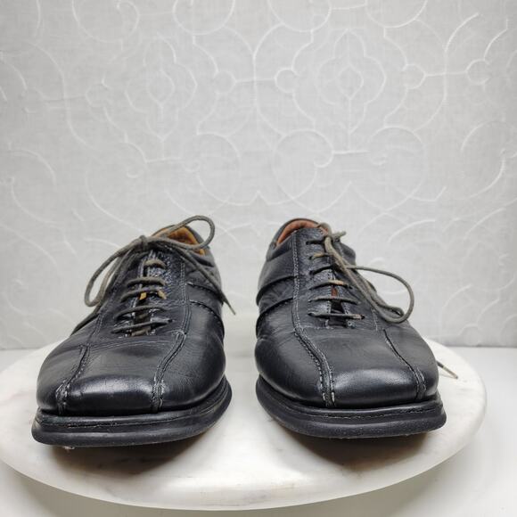 Sandro Moscoloni Brazil Comfort Shoes Mens 9D Black Leather Casual Lace Up - Picture 15 of 16
